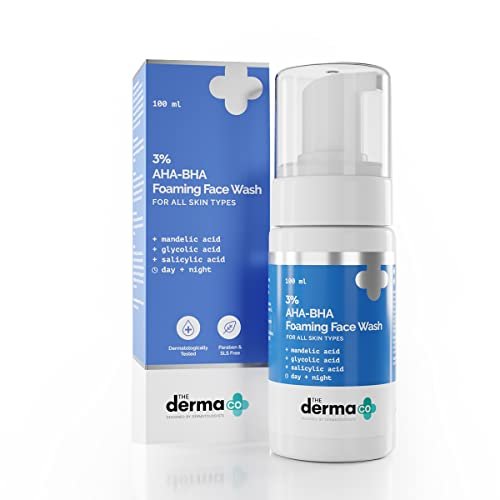 The Derma Co AHA-BHA Foaming Cleanser